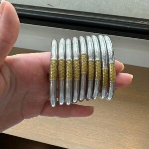 Silver Budhagirl Bangles